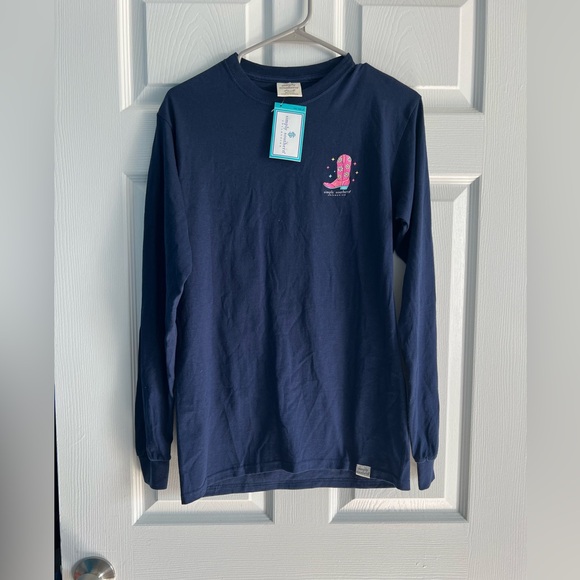 Simply Southern Navy Blue Long Sleeve Tee - Picture 1 of 6
